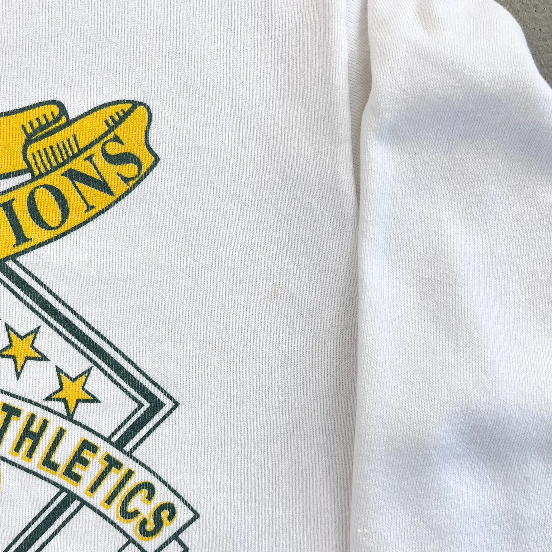 F- Vintage '88 Oakland Athletics World Series Champions MLB Logo 7 Crewneck sold by HG Vintage product image thumbnail 3