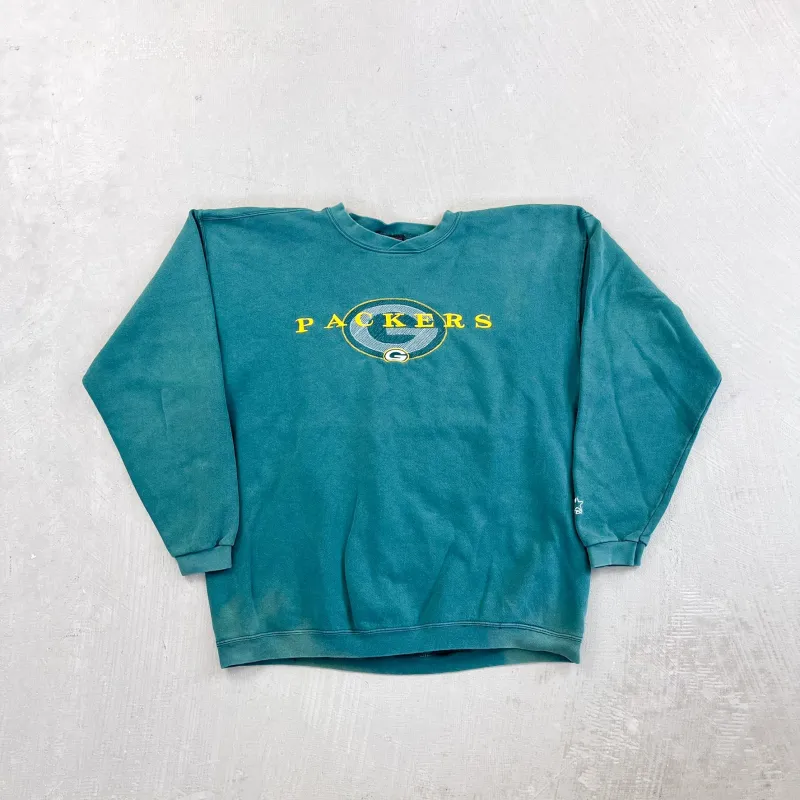 F- Vintage Green Bay Packers NFL Starter Embroidered Logo Crewneck sold by HG Vintage