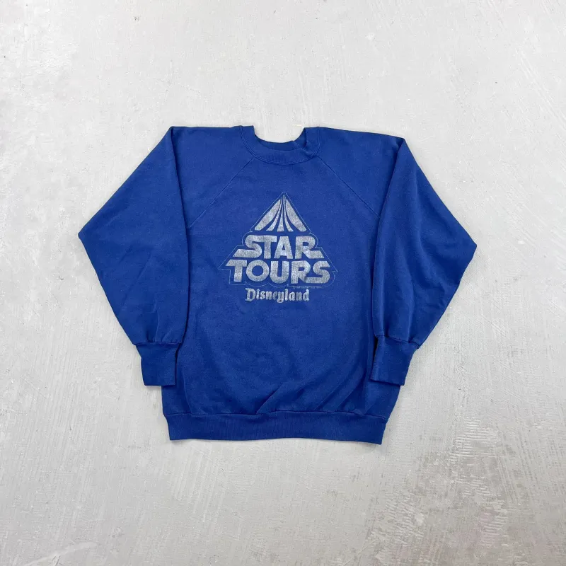 F- Vintage '85 Disney Star Tours Disneyland Crewneck sold by HG Vintage