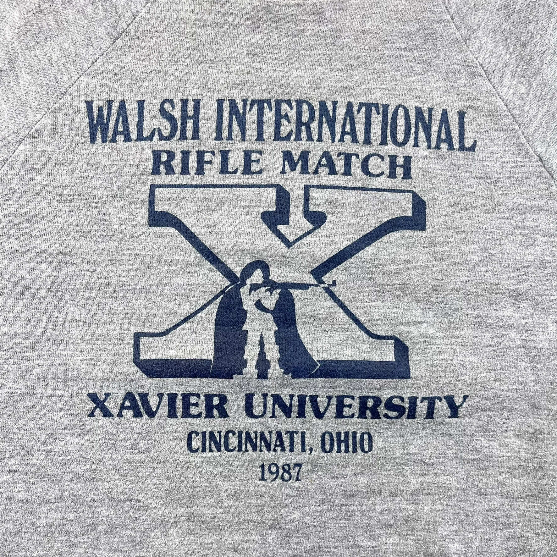 F- Vintage '87 Xavier University Walsh International Rifle Match Crewneck sold by HG Vintage product image thumbnail 2