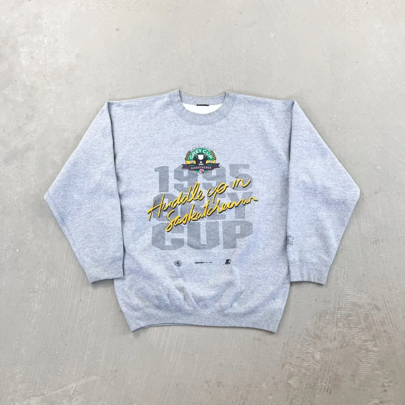 F- Vintage '95 CFL Grey Cup Starter Graphic & Text Crewneck sold by HG Vintage