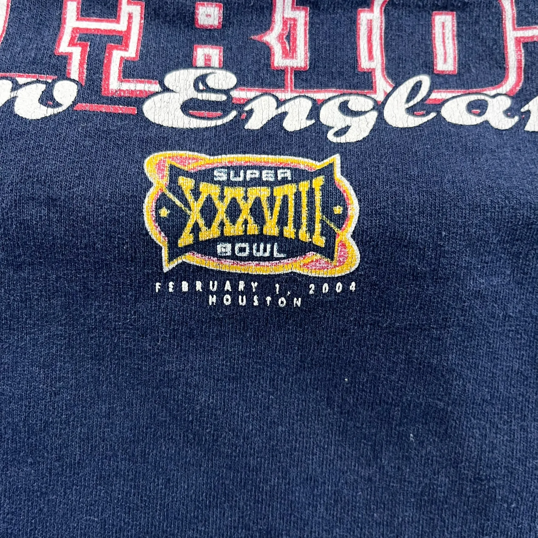 F- Vintage '03 AFC Champs Patriots NFL Text Crewneck sold by HG Vintage product image thumbnail 3