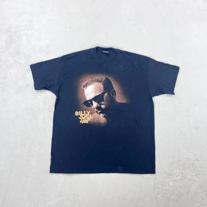 F- Vintage '98 Billy Joel On Tour Picture Single Stitch Tee sold by HG Vintage