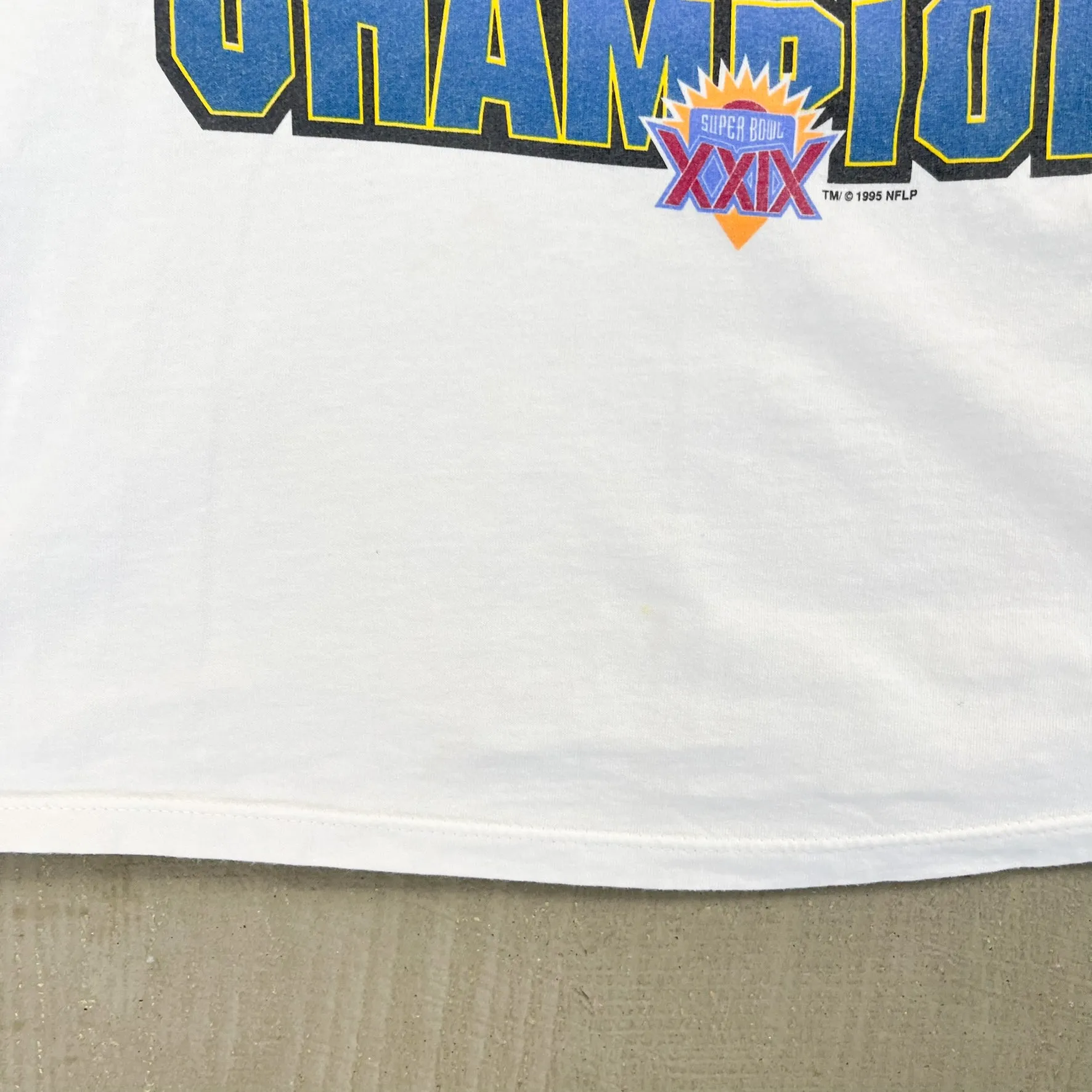 F- Vintage '94 San Diego Chargers AFC Champions NFL Graphic Single Stitch Tee sold by HG Vintage product image thumbnail 5