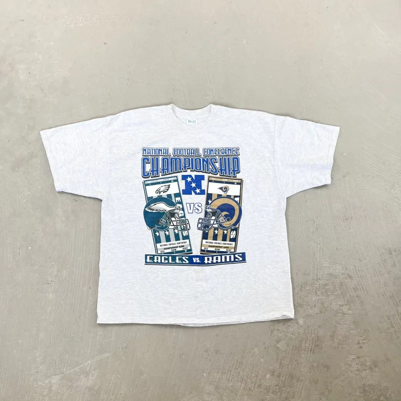 F- Vintage '01 Eagles Vs Rams NFC Game NFL Graphic Tee sold by HG Vintage