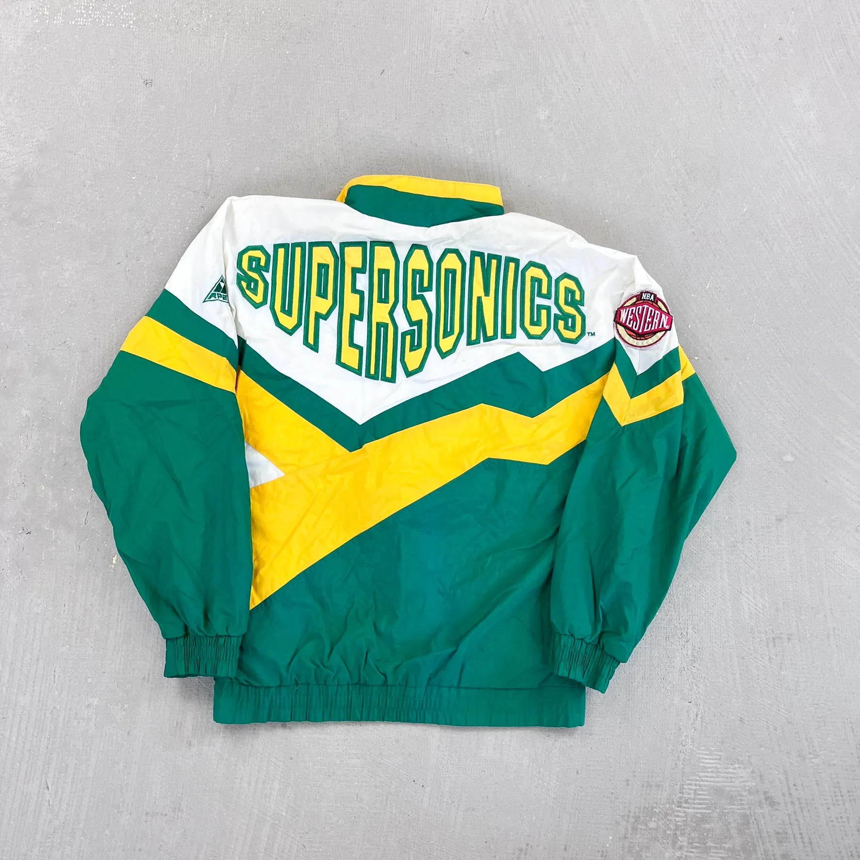 F- Vintage Seattle Supersonics NBA Apex One Zip Up Windbreaker sold by HG Vintage product image thumbnail 3
