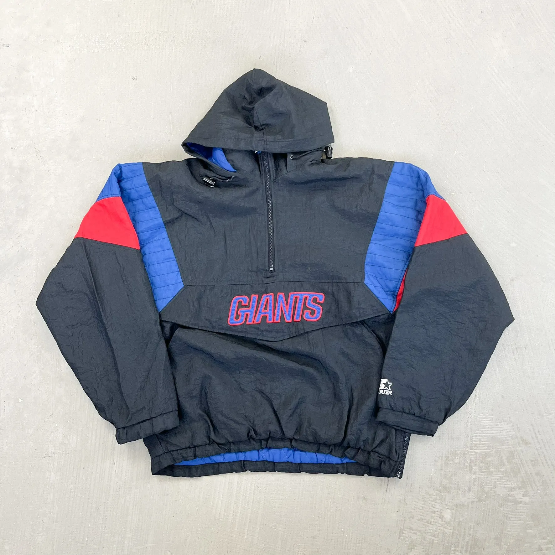 F- Vintage New York Giants NFL Starter Anorak Hooded Winter Jacket sold by HG Vintage