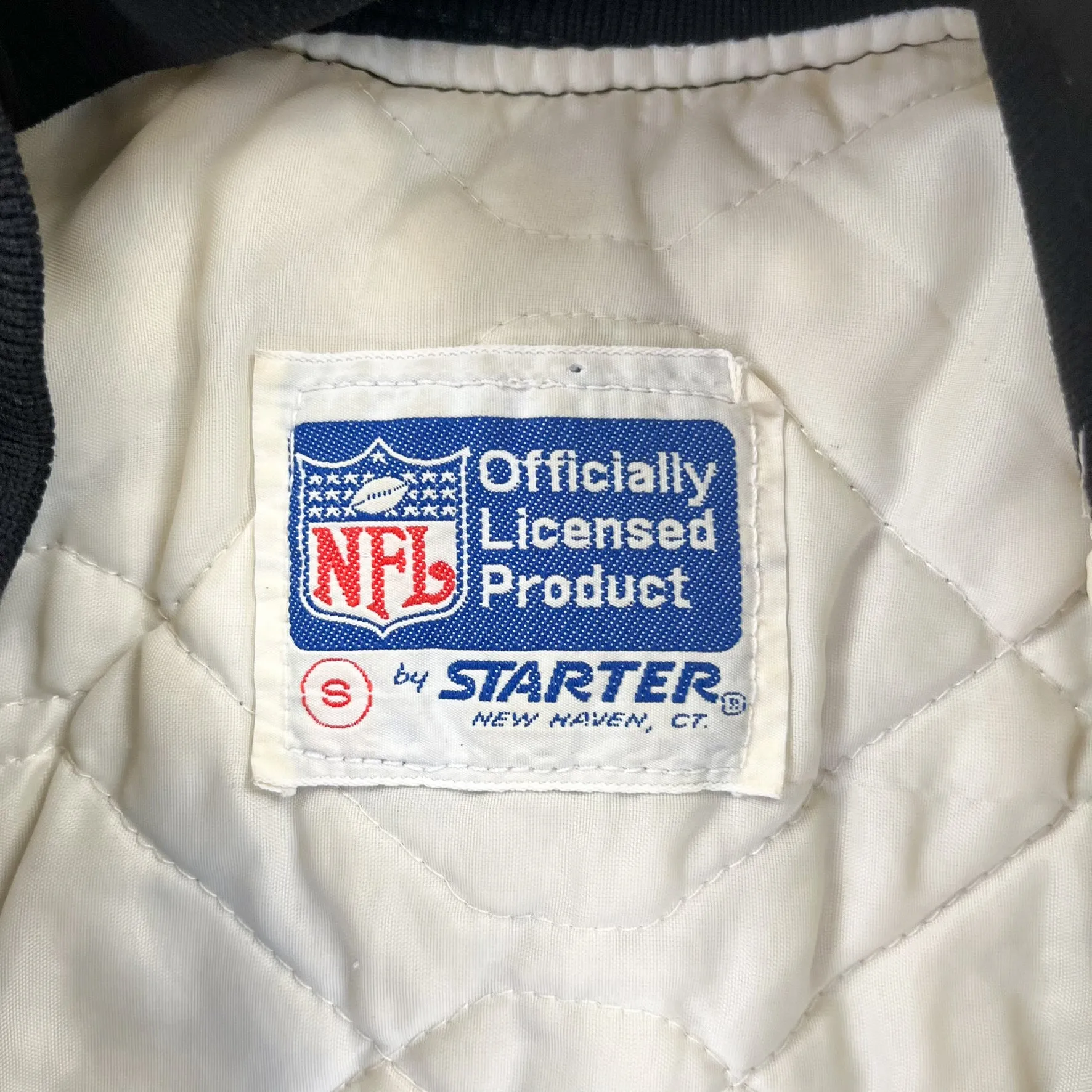 F- Vintage Oakland Raiders NFL Starter Satin Bomber Jacket sold by HG Vintage product image thumbnail 3