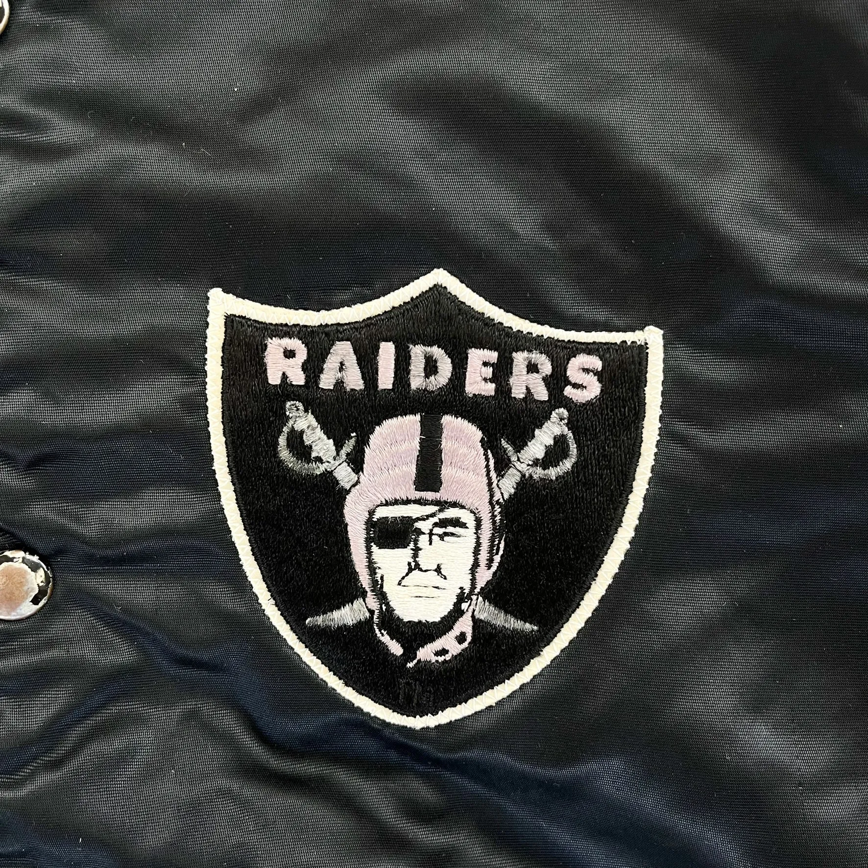 F- Vintage Oakland Raiders NFL Starter Satin Bomber Jacket sold by HG Vintage product image thumbnail 2