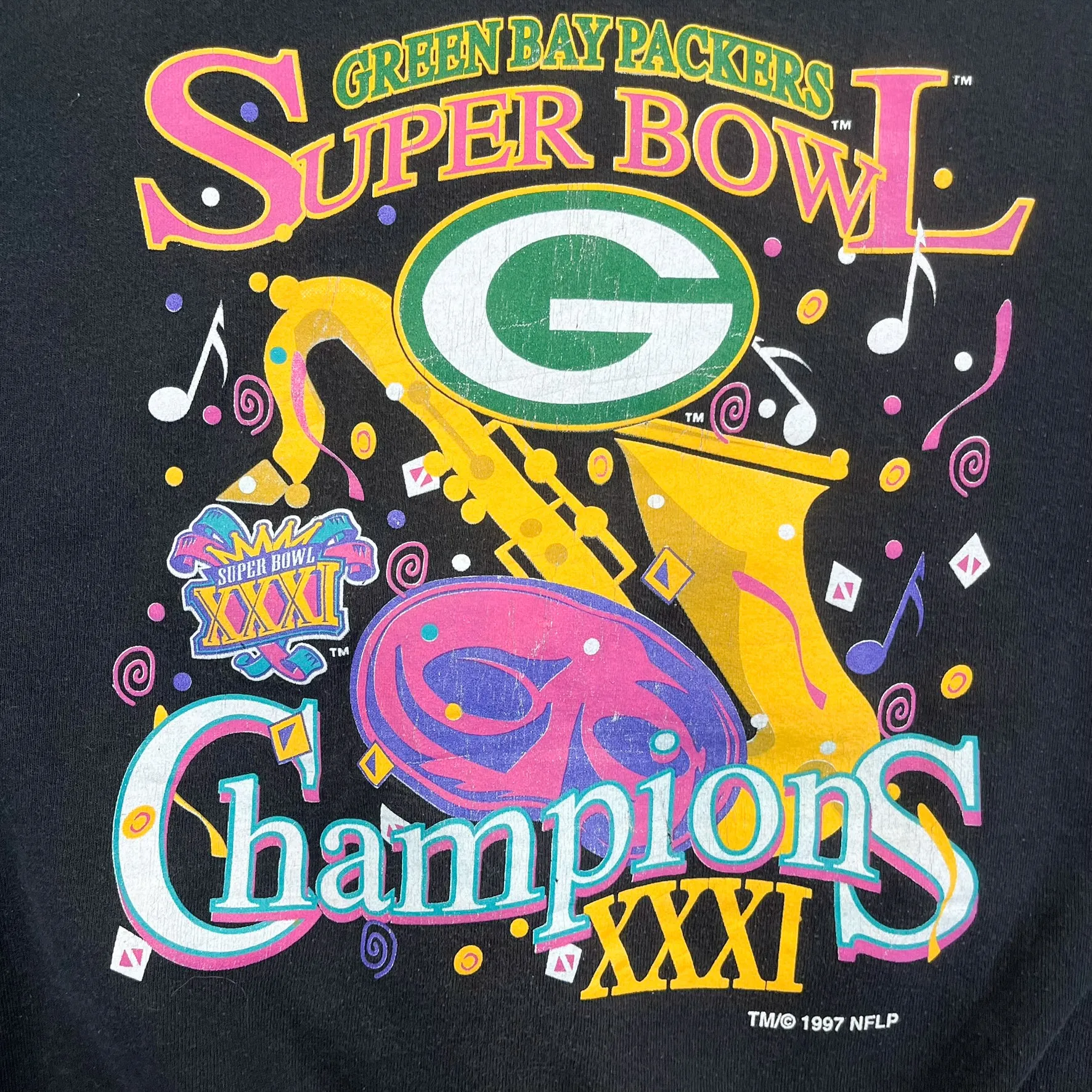F- Vintage '97 Green Bay Packers Super Bowl 31 Champion NFL Crewneck sold by HG Vintage product image thumbnail 2