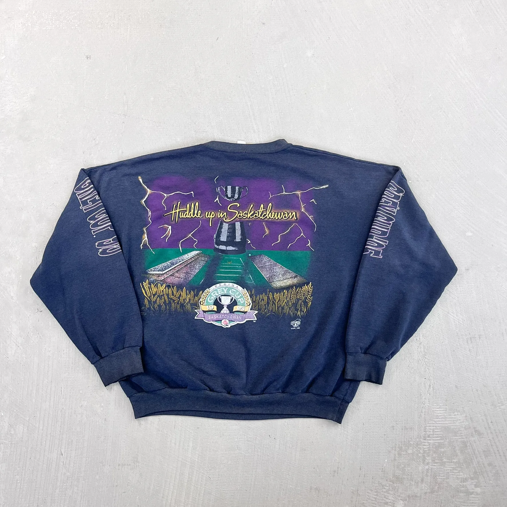 F- Vintage '95 Regina Grey Cup CFL Raven Tag Graphic Crewneck sold by HG Vintage product image thumbnail 5