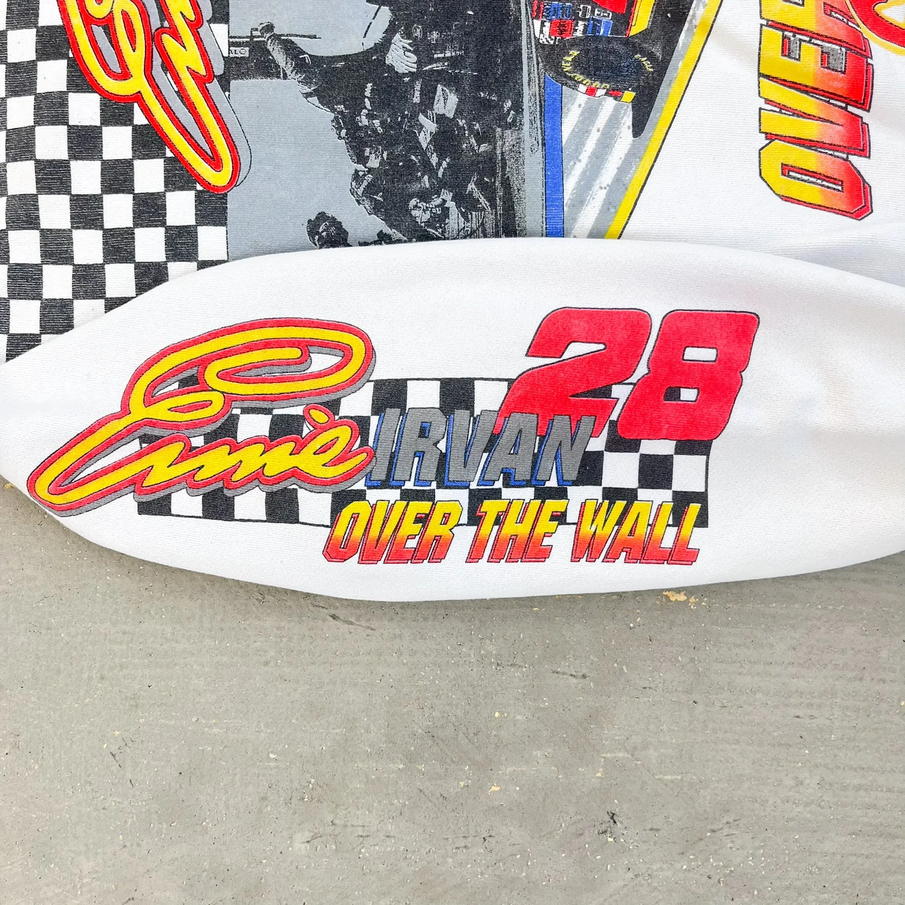 F- Vintage '94 Nascar Ernie Irvin Over The Wall Gang Jumbo Print Racing Crewneck sold by HG Vintage product image thumbnail 3