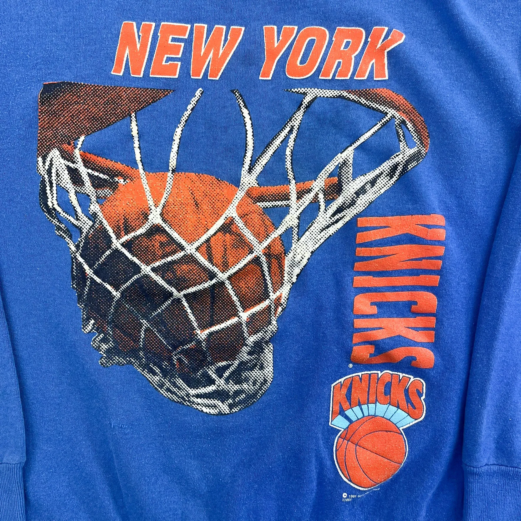 F- Vintage '91 New York Knicks NBA Text & Graphic Crewneck sold by HG Vintage product image thumbnail 2