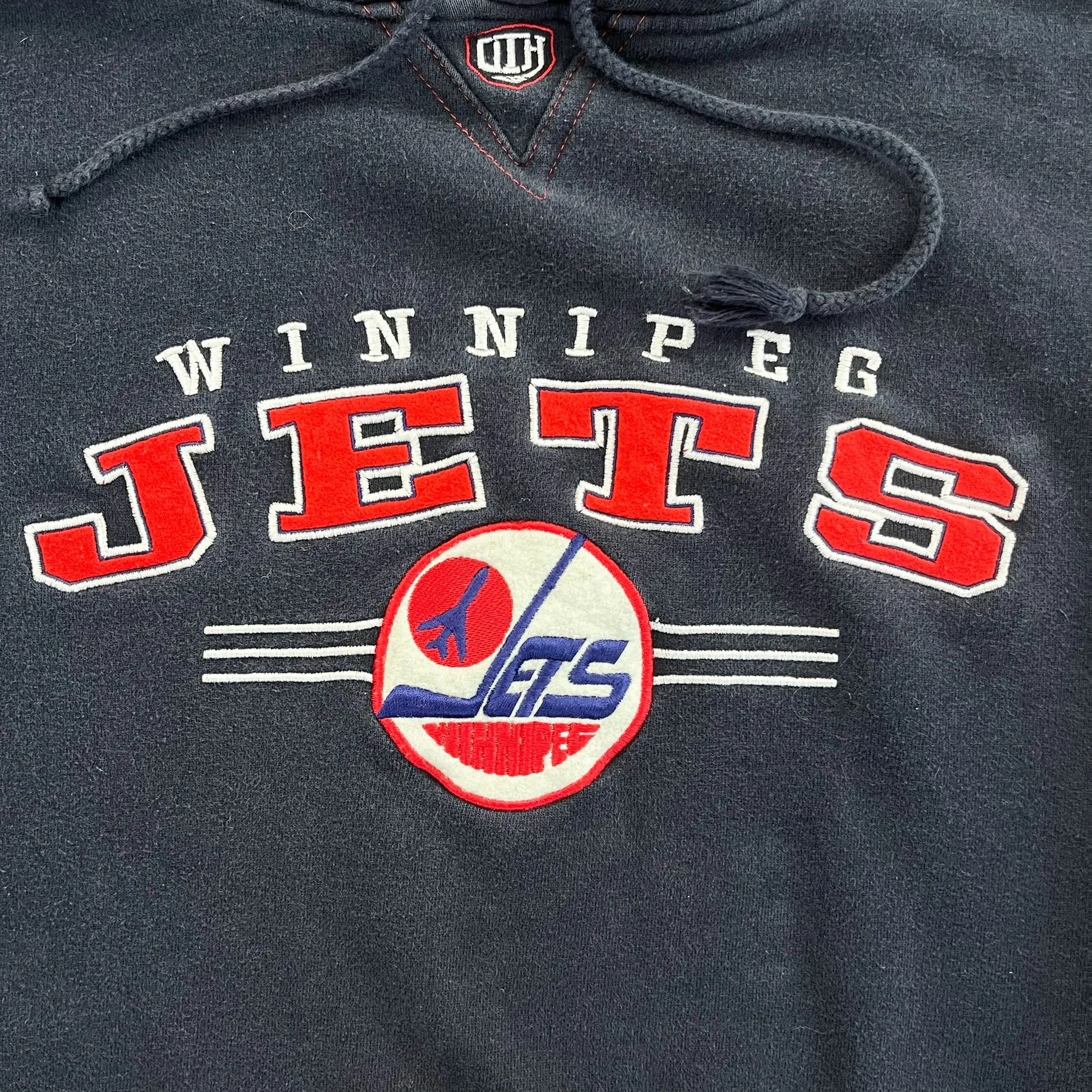 F- Vintage Winnipeg Jets NHL Old Time Hockey Embroidered Hoodie sold by HG Vintage product image thumbnail 2