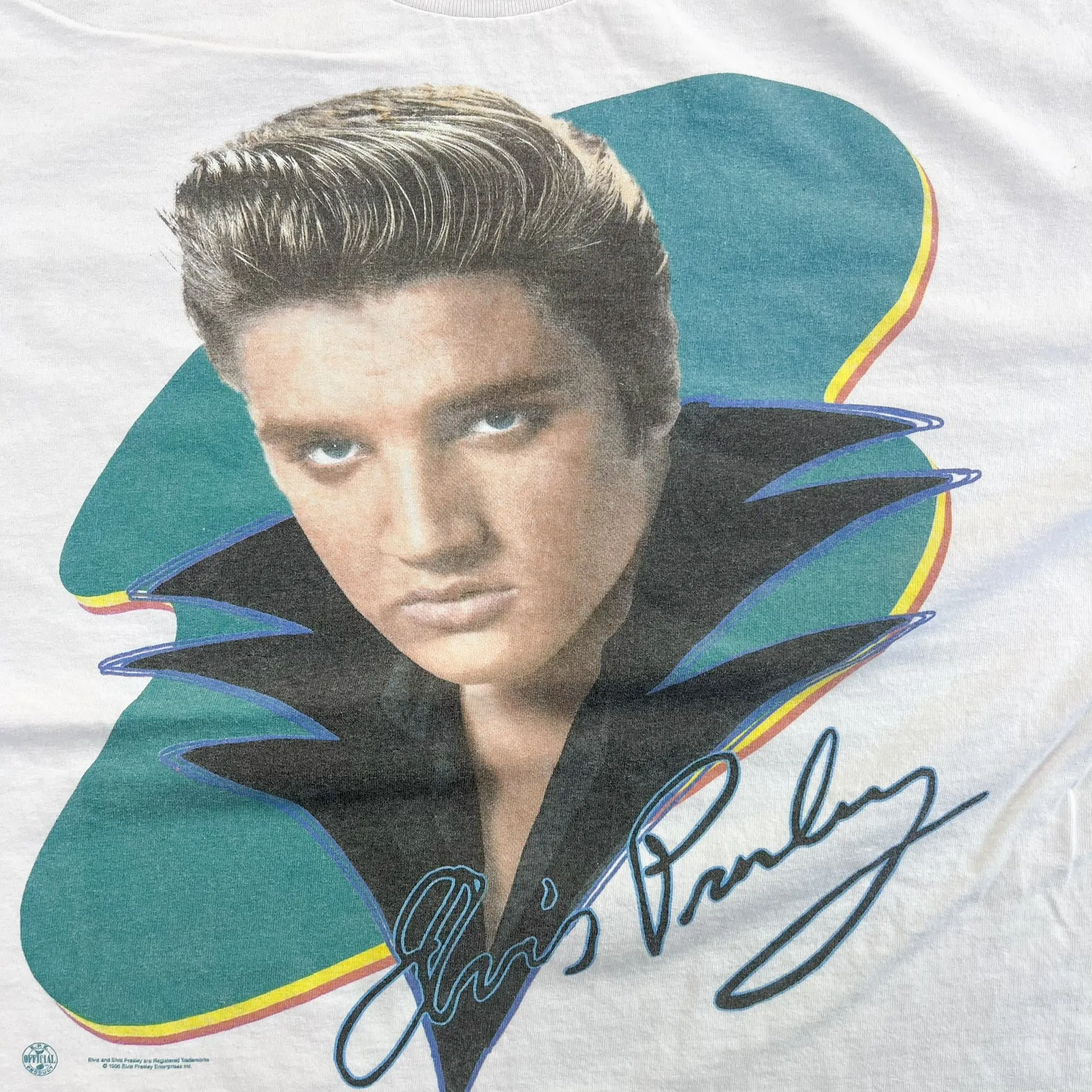 F- Vintage '96 Elvis Presley Picture & Text Tee sold by HG Vintage product image thumbnail 2