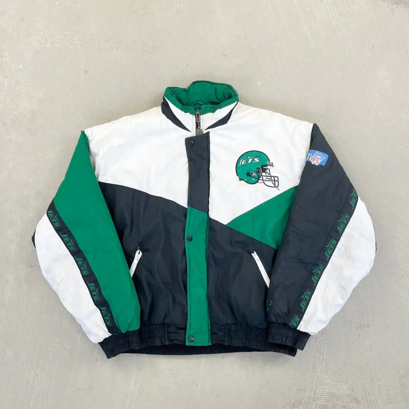 F- Vintage New York Jets NFL Pro Player Winter Jacket sold by HG Vintage
