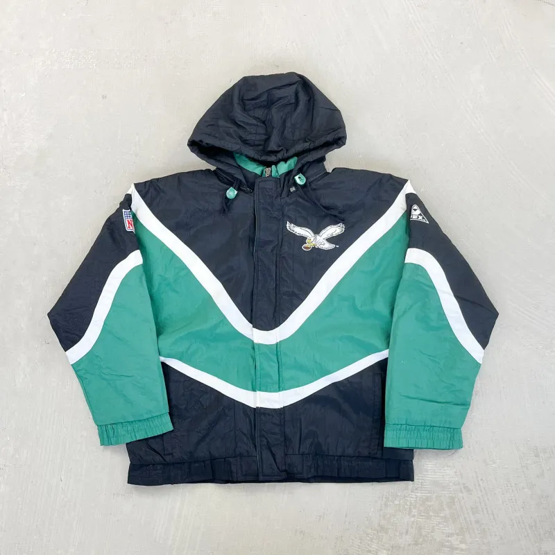 F- Vintage Philadelphia Eagles NFL Apex One Hooded Winter Jacket sold by HG Vintage