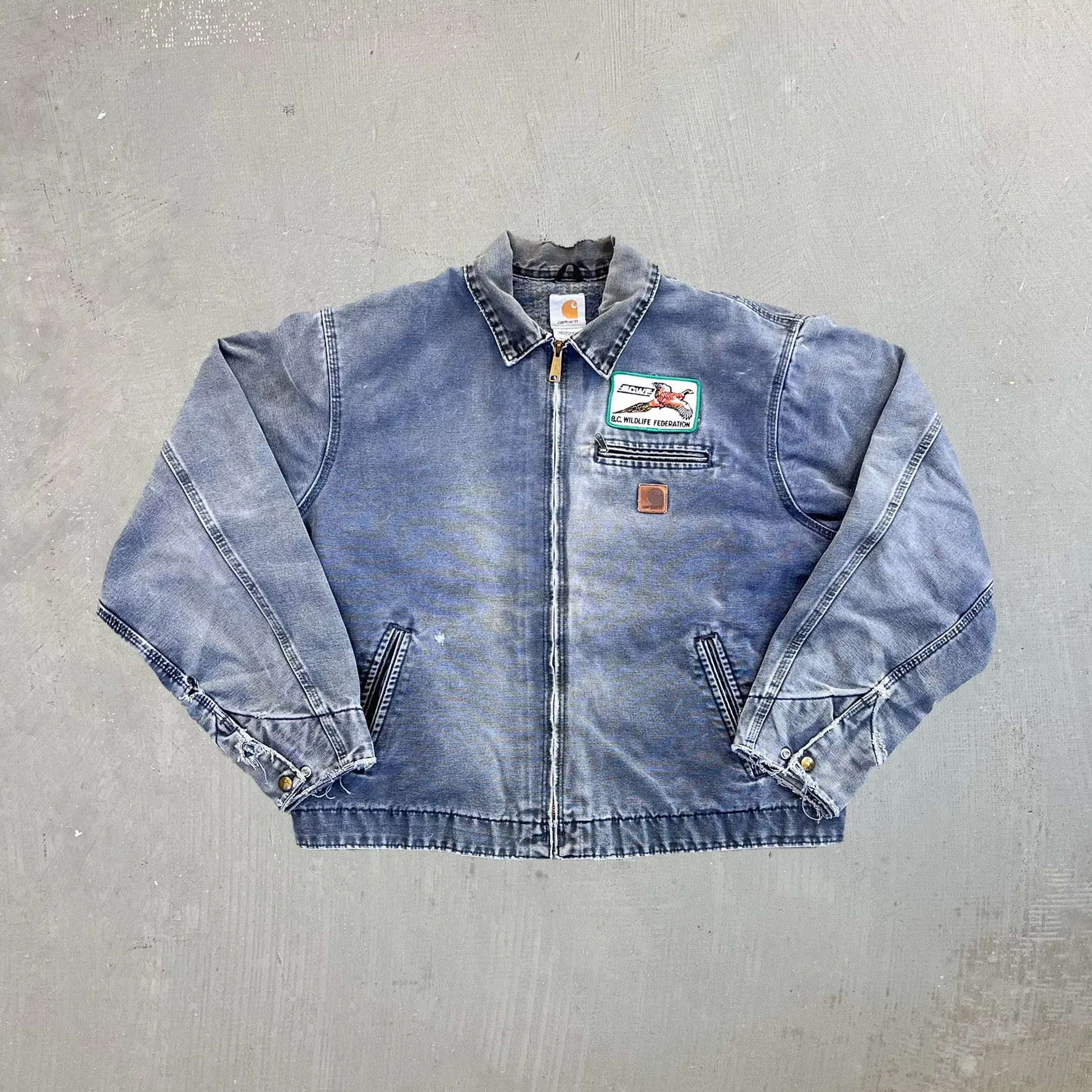 F- Vintage Carhartt Detroit Insulated BC Wildlife Federation Work Jacket sold by HG Vintage