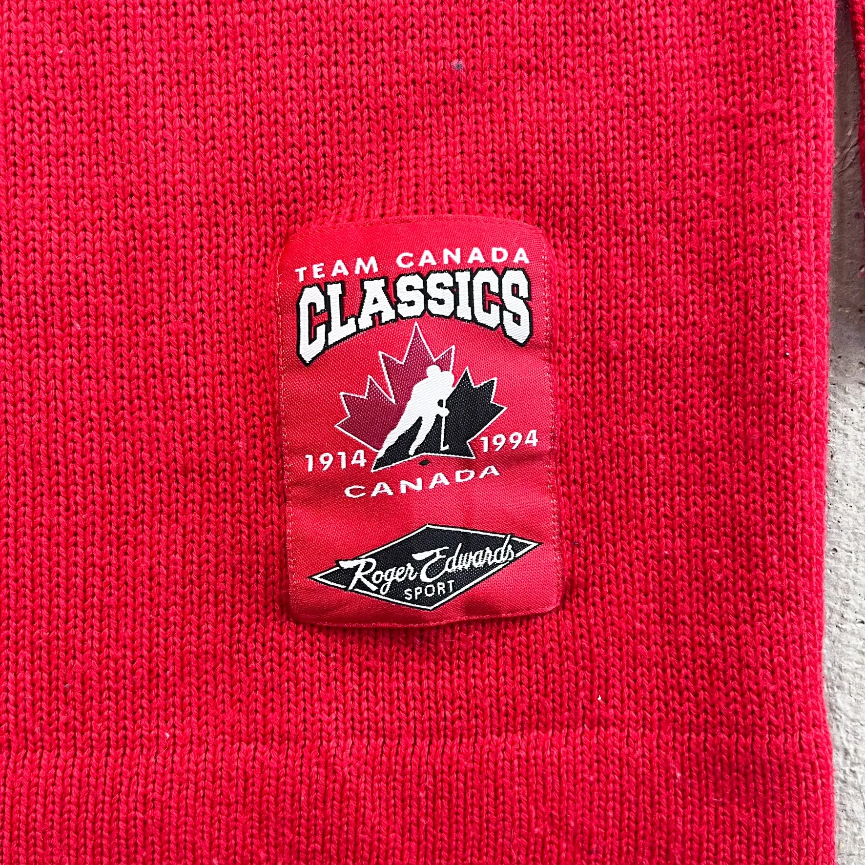 F- Vintage '94 Team Hockey Canada Roger Edwards Knit Sweater sold by HG Vintage product image thumbnail 4