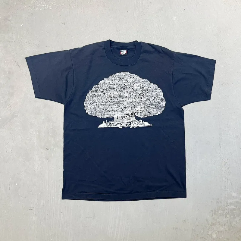 F- Vintage '90 British Rock Family Tree Single Stitch Tee sold by HG Vintage