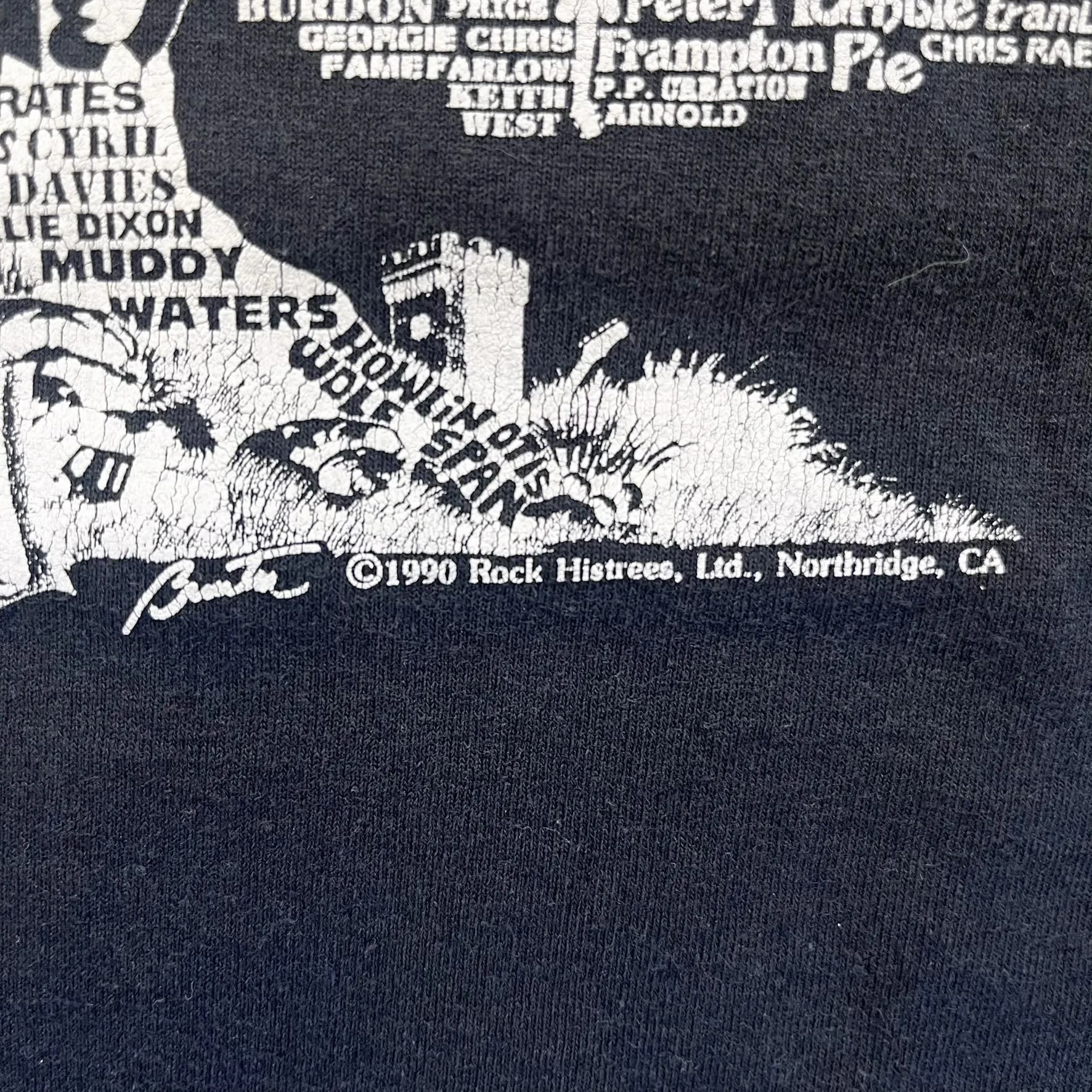 F- Vintage '90 British Rock Family Tree Single Stitch Tee sold by HG Vintage product image thumbnail 3