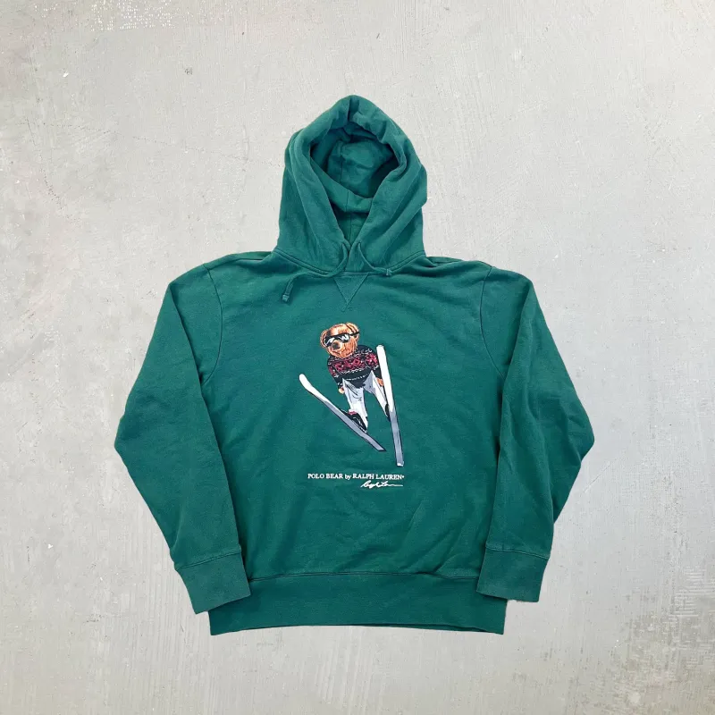 F- Vintage Ralph Lauren Polo Bear Ski Jump Graphic Hoodie sold by HG Vintage