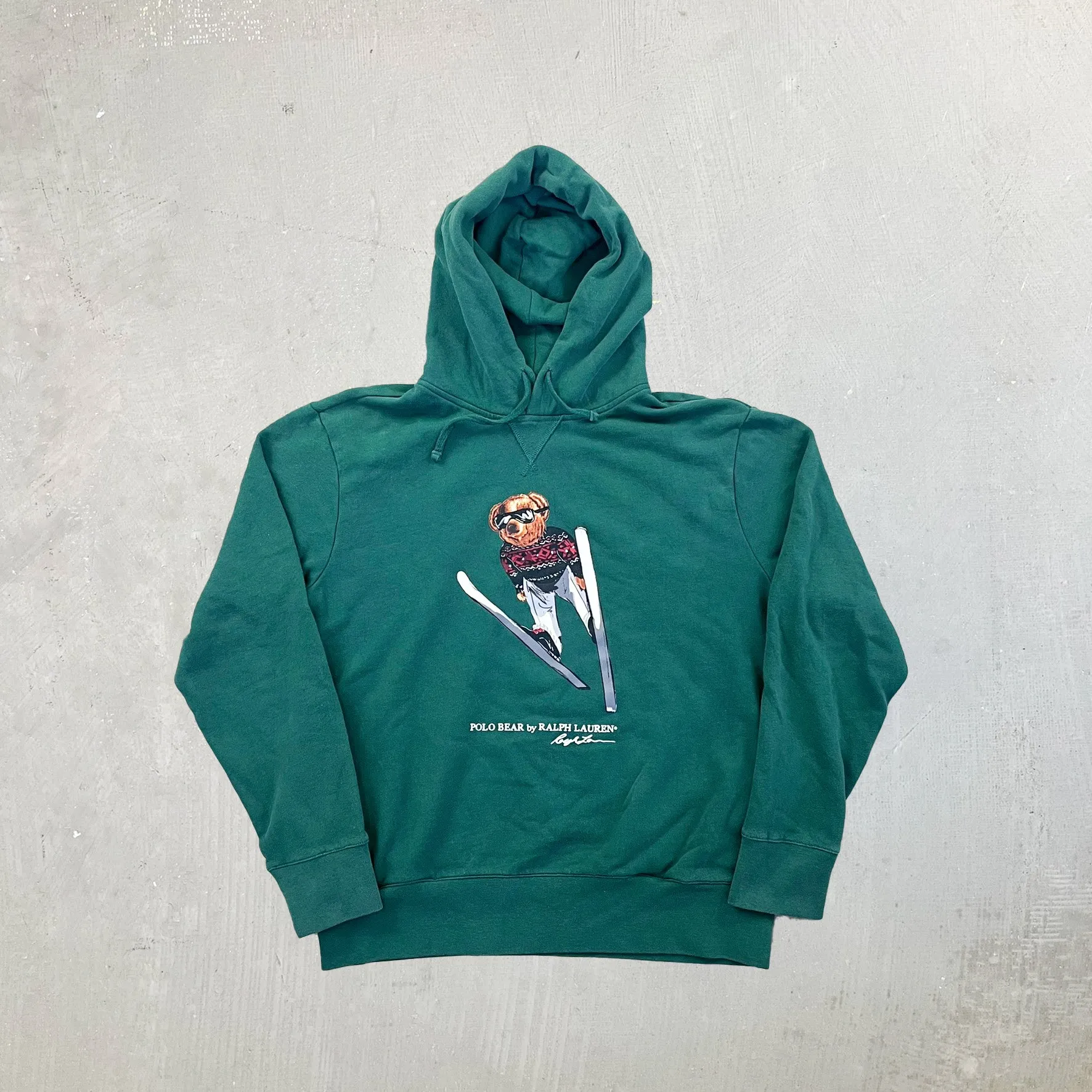 F- Vintage Ralph Lauren Polo Bear Ski Jump Graphic Hoodie sold by HG Vintage