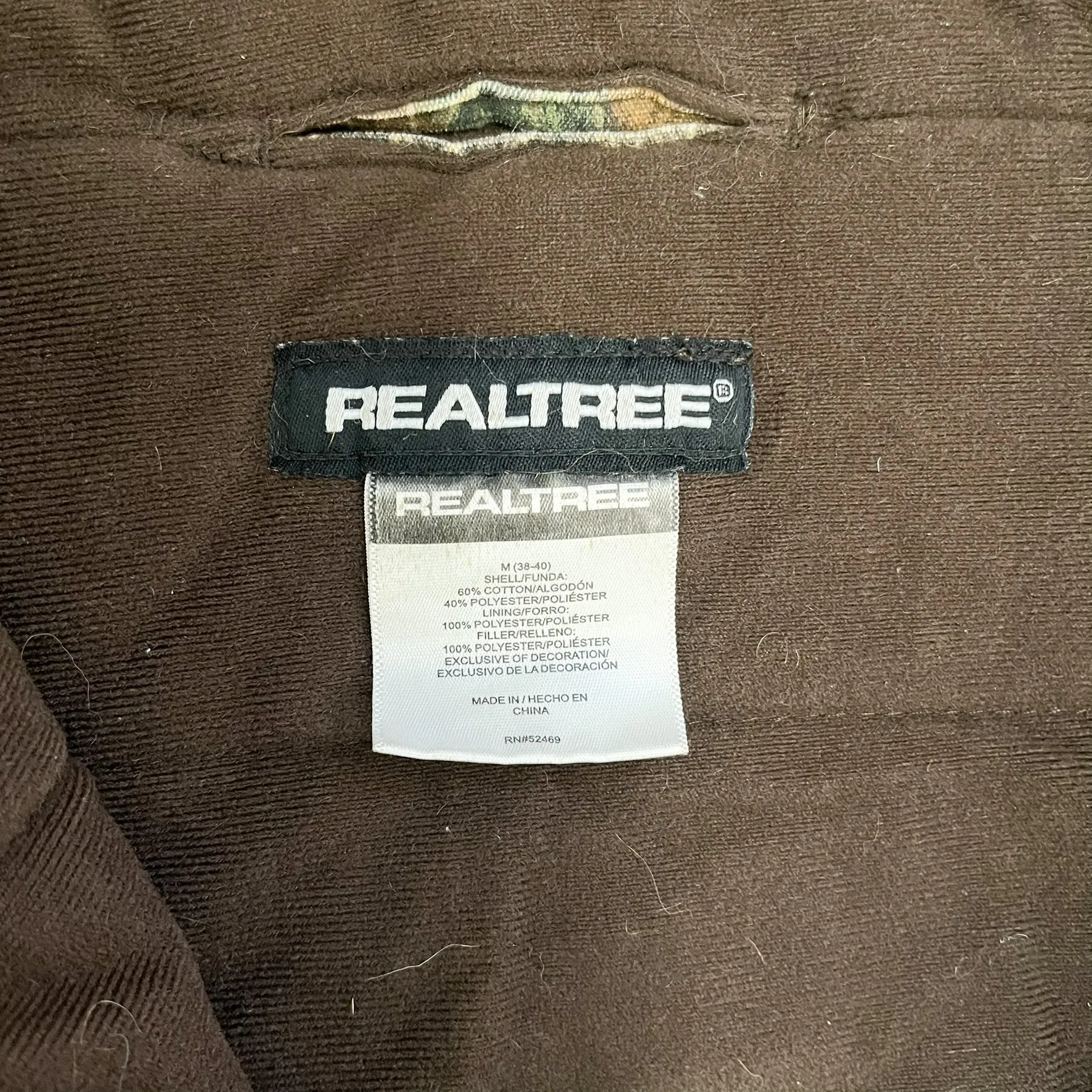 F- Real Tree Camo Zip Up Winter Jacket sold by HG Vintage product image thumbnail 2