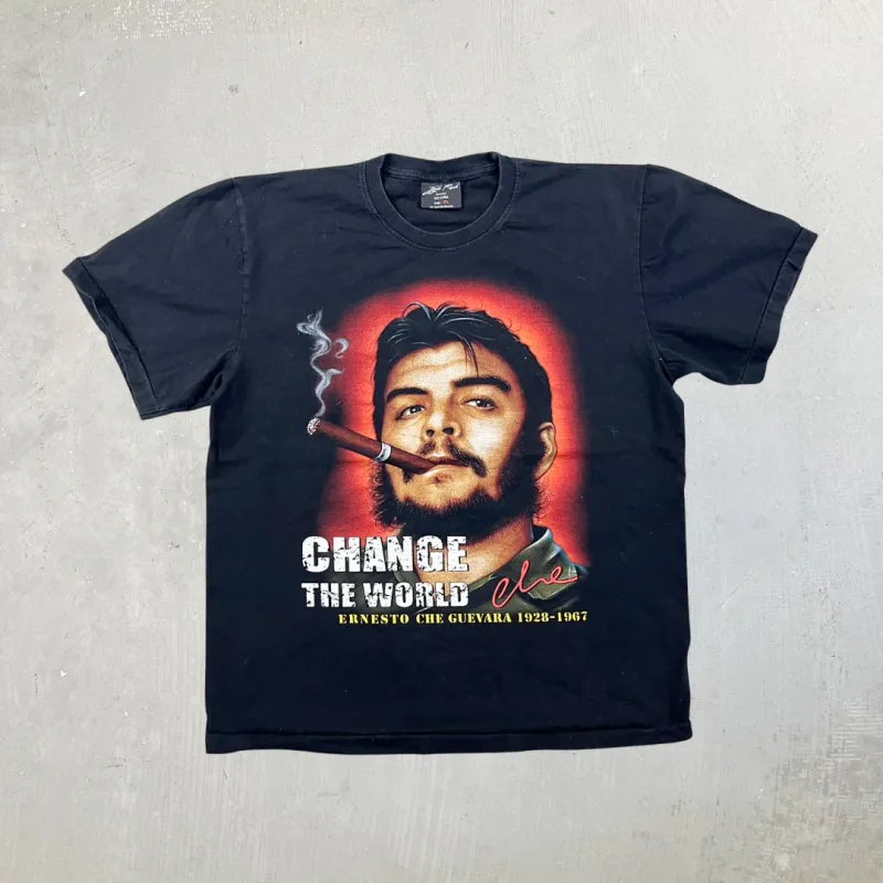 F- Vintage Che Guevara Change The World Graphic Single Stitch Jay Rocks Tag Tee sold by HG Vintage