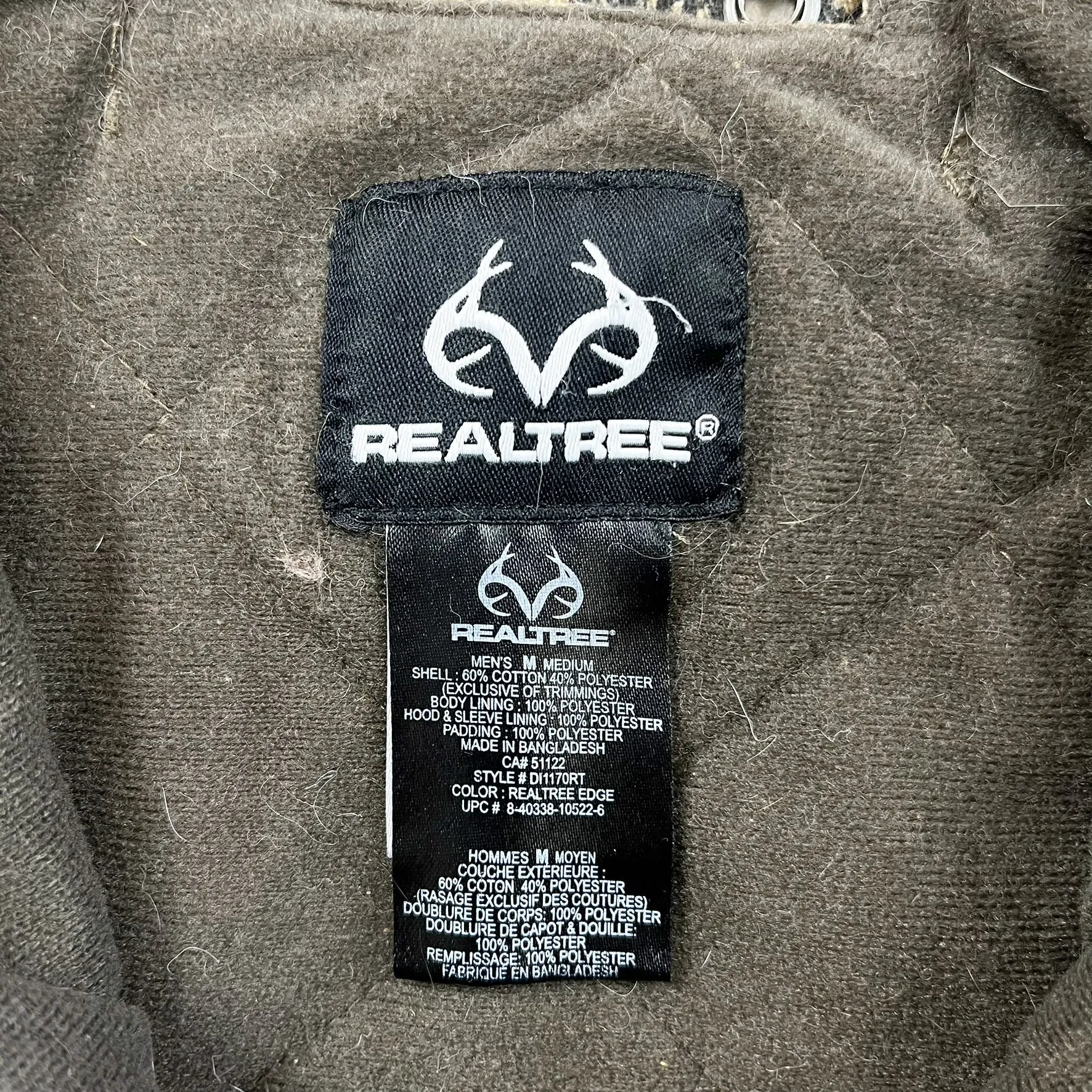 F- Real Tree Camo Edge Pattern Hooded Zip Up Winter Jacket sold by HG Vintage product image thumbnail 2