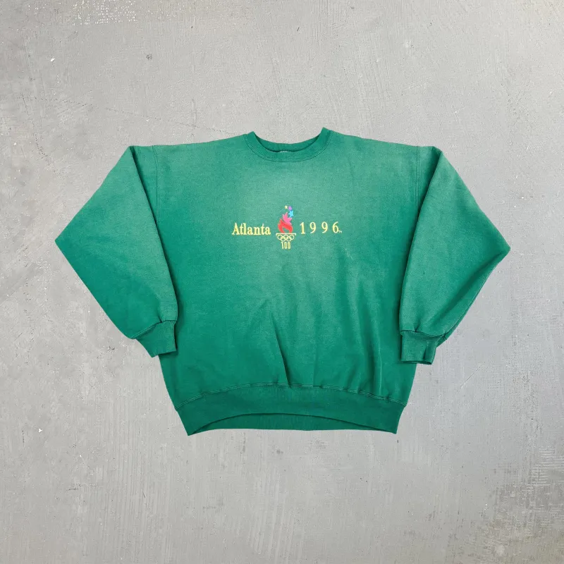 F- Vintage '96 Atlanta Olympic Games Champion Embroidered Crewneck sold by HG Vintage