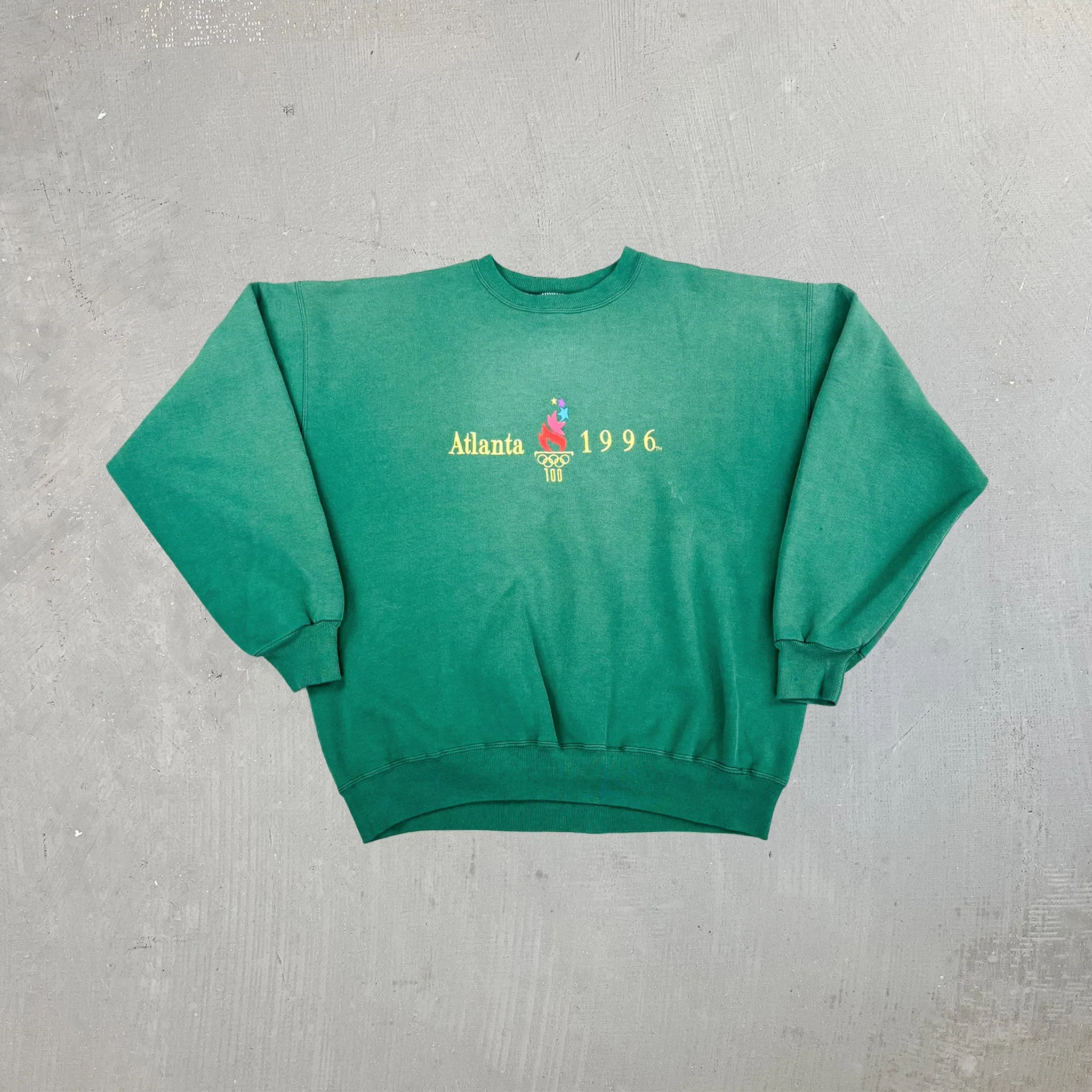 F- Vintage '96 Atlanta Olympic Games Champion Embroidered Crewneck sold by HG Vintage