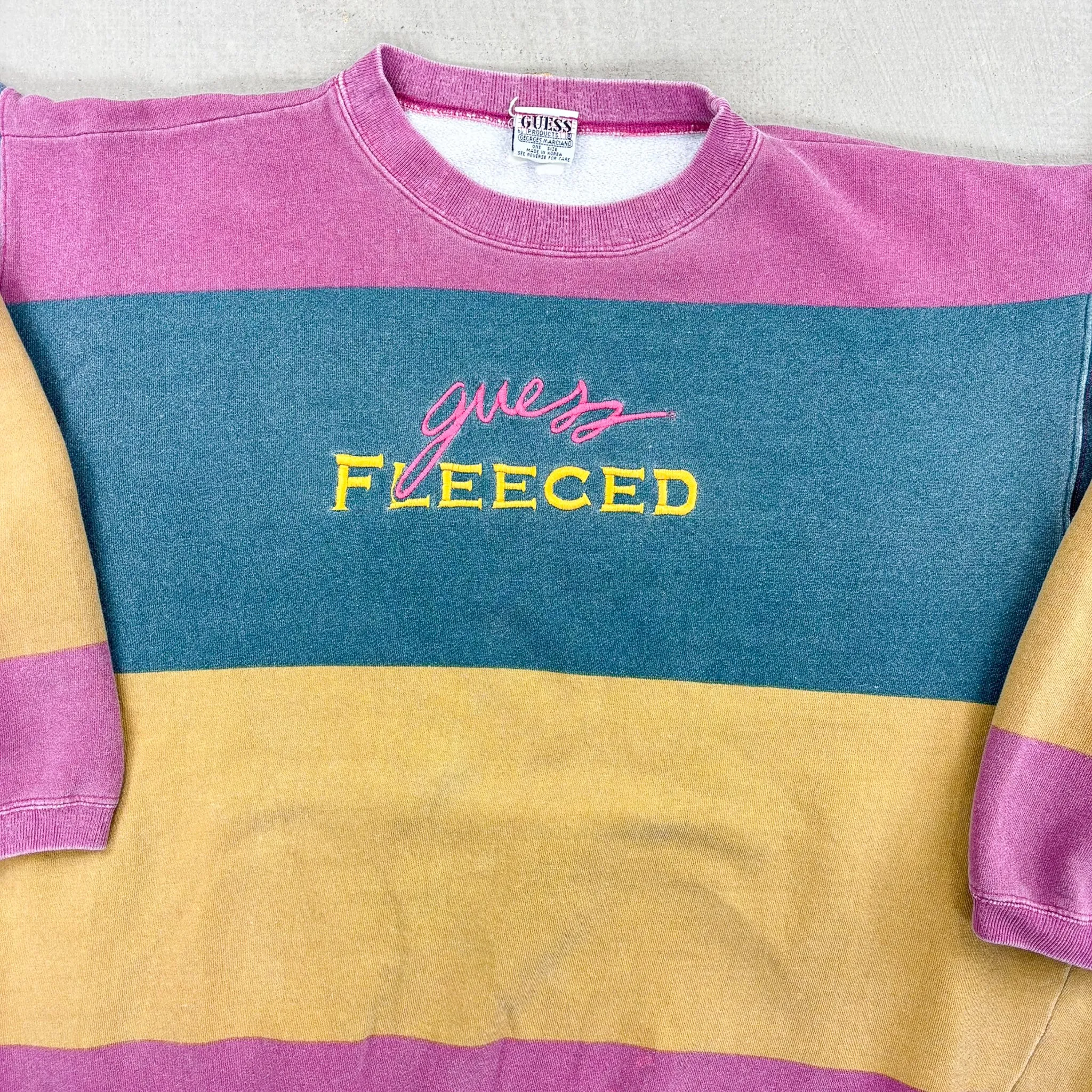 F- Vintage Guess Fleeced Embroidered Crewneck sold by HG Vintage product image thumbnail 2
