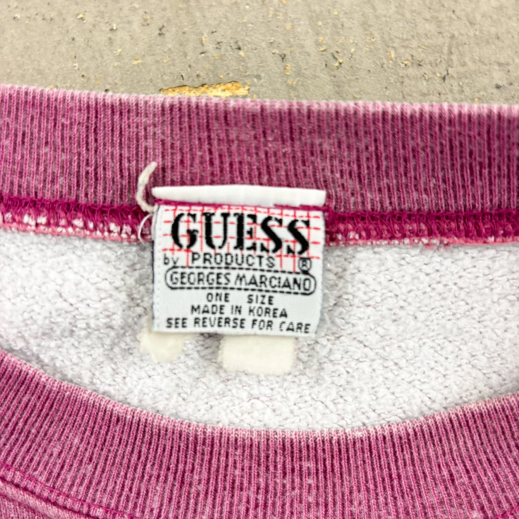 F- Vintage Guess Fleeced Embroidered Crewneck sold by HG Vintage product image thumbnail 3