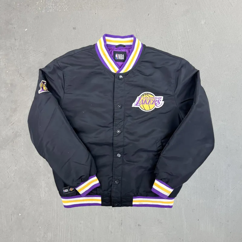 F- Vintage Los Angeles Lakers NBA Satin Bomber Jacket sold by HG Vintage