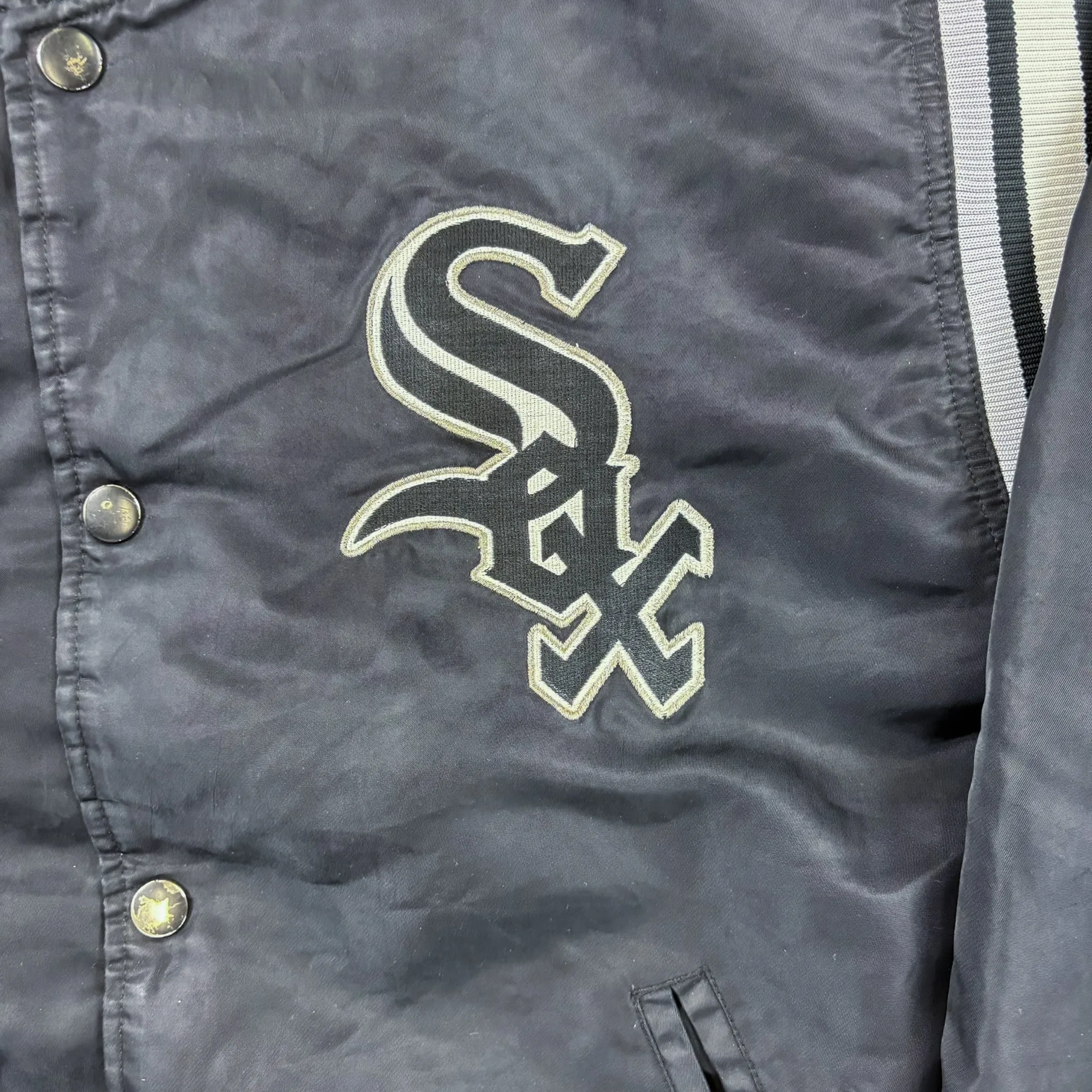 F- Vintage Chicago White Sox MLB Starter Diamond Collection Bomber Jacket sold by HG Vintage product image thumbnail 2