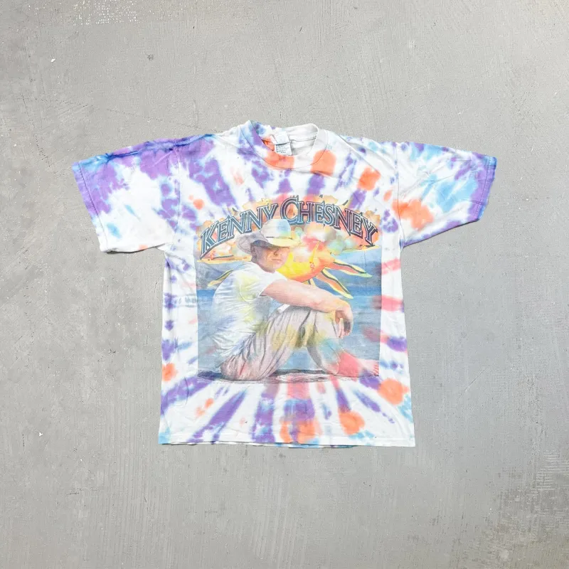 F- Vintage '05 Kenny Chesney Somewhere In The Sun Tour Tie Dye Tee sold by HG Vintage