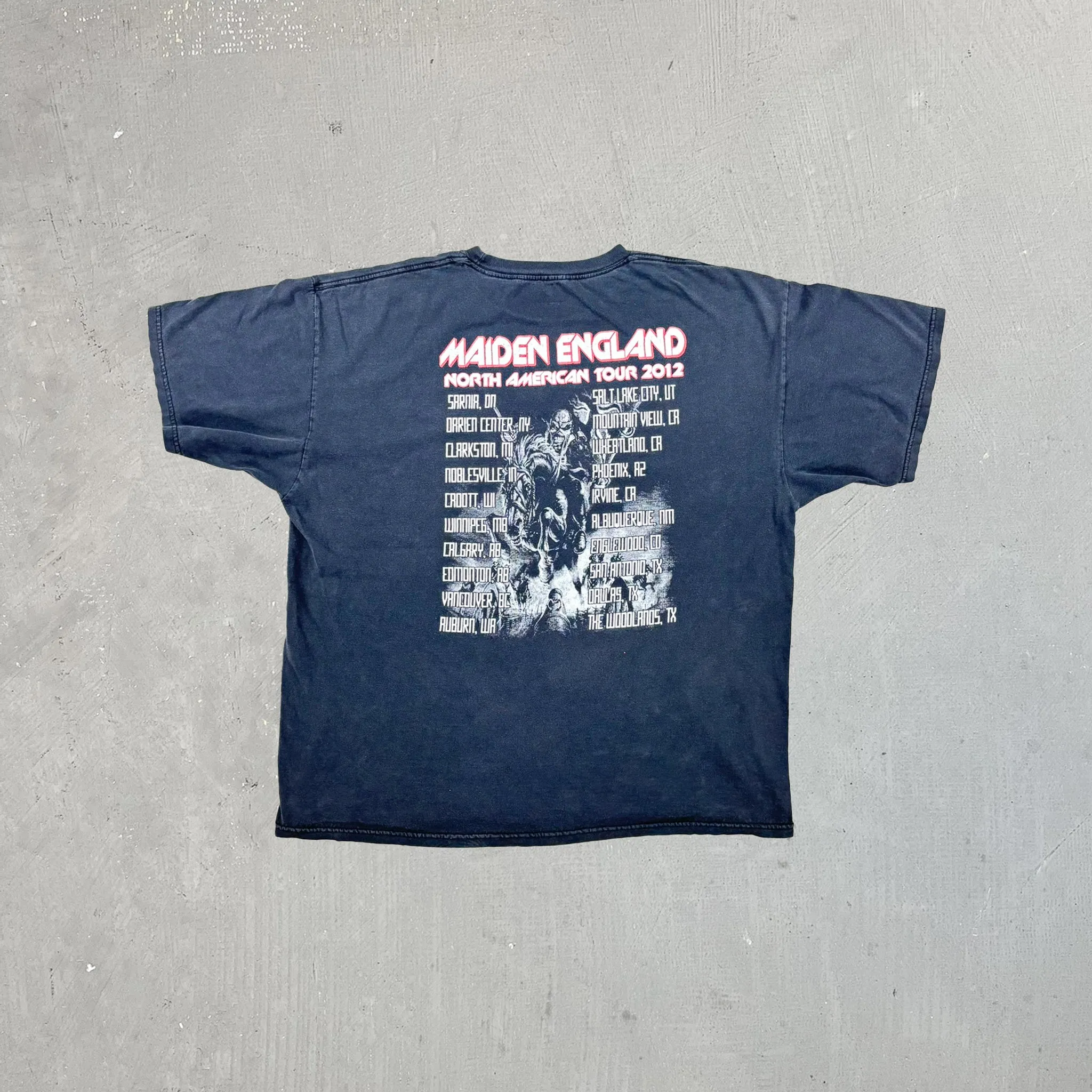 F- '12 Iron Maiden North American Maiden England Tour Graphic Tee sold by HG Vintage product image thumbnail 3