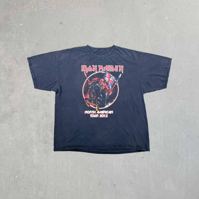 F- '12 Iron Maiden North American Maiden England Tour Graphic Tee sold by HG Vintage