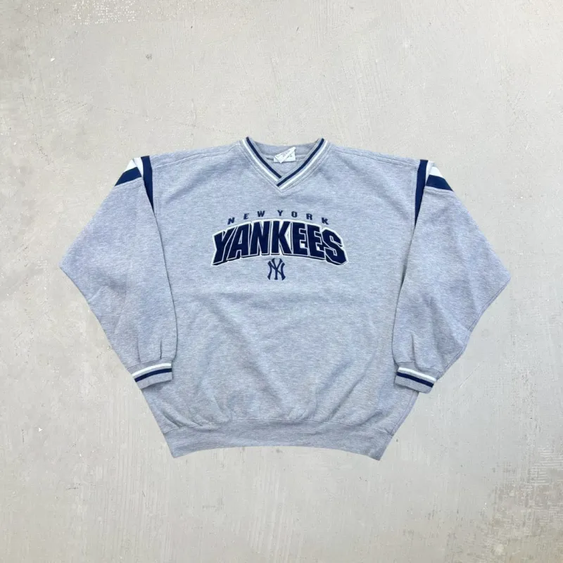 F- Vintage New York Yankees MLB Lee Embroidered Crewneck sold by HG Vintage