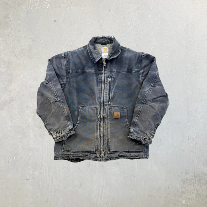 F- Vintage Carhartt C61 BLK Fleece Lined Workwear Jacket sold by HG Vintage