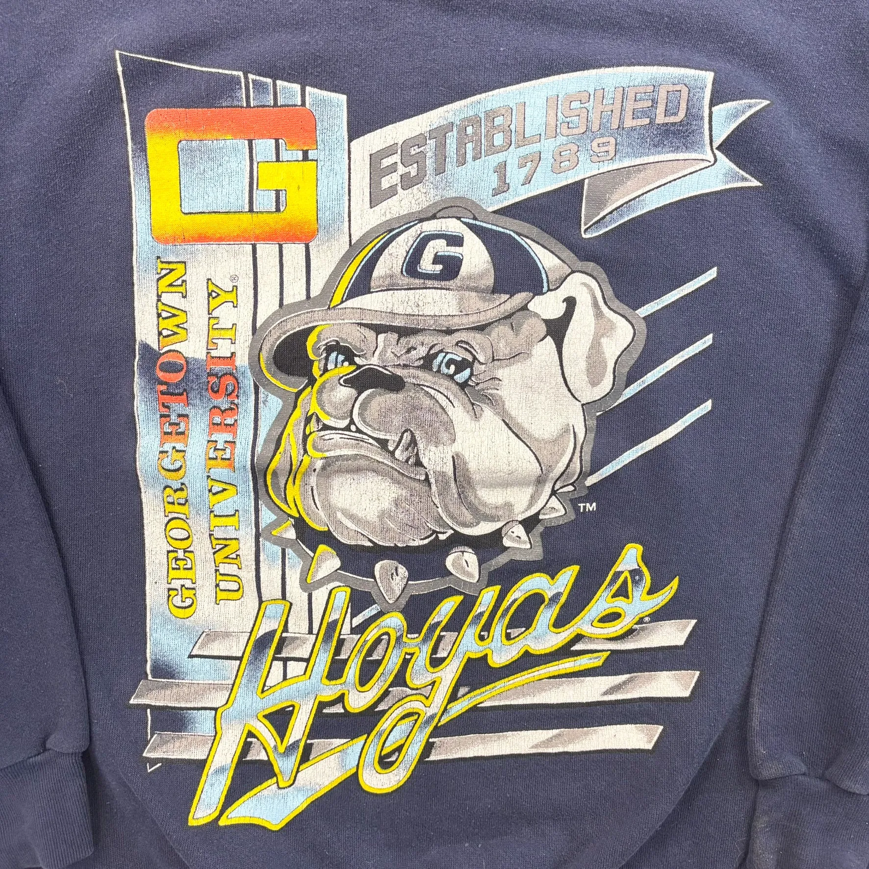 F- Vintage Georgetown University Hoyas Graphic Crewneck sold by HG Vintage product image thumbnail 2