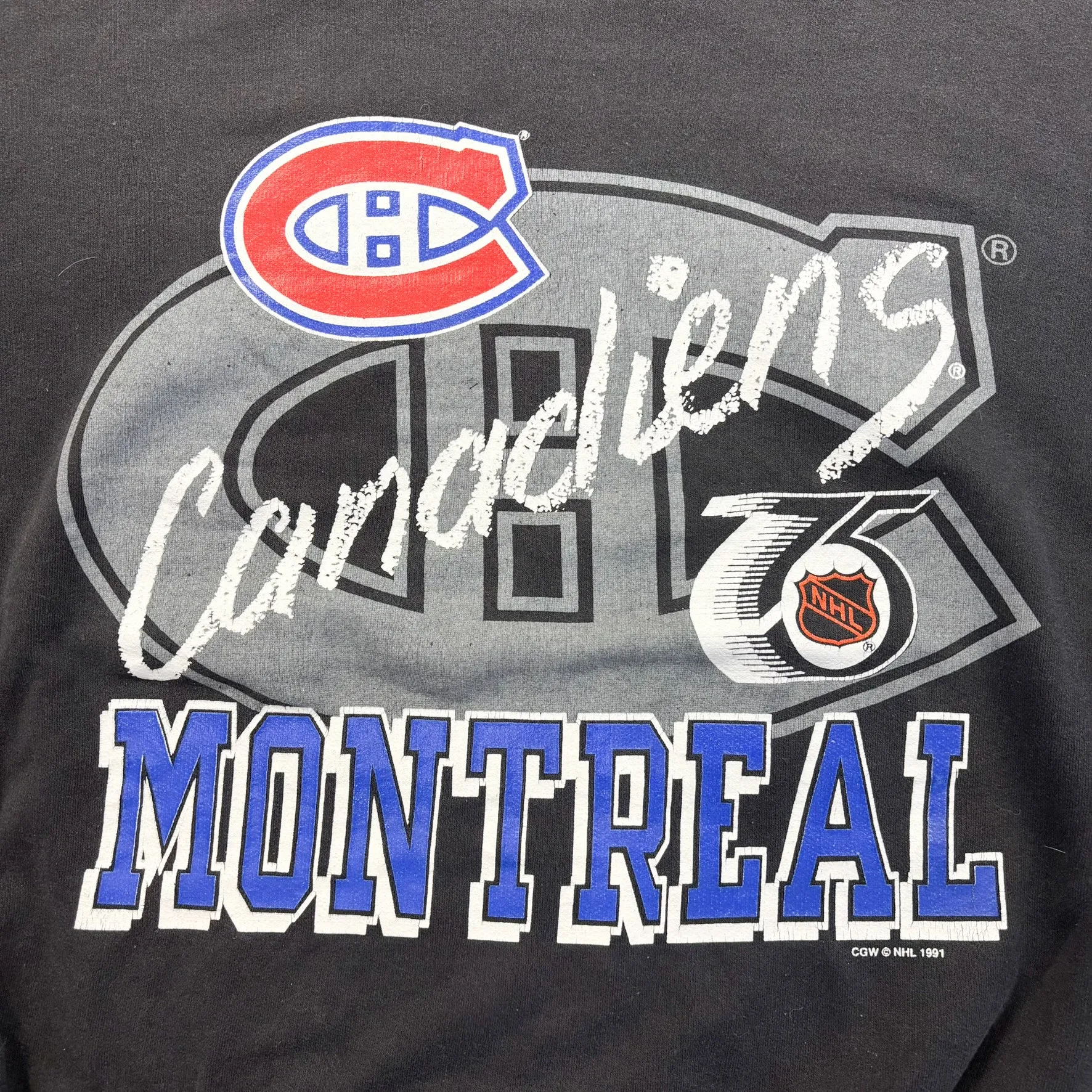 F- Vintage '91 Montreal Canadiens NHL Graphic Crewneck sold by HG Vintage product image thumbnail 2