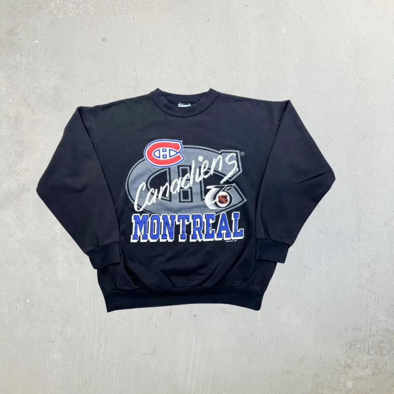 F- Vintage '91 Montreal Canadiens NHL Graphic Crewneck sold by HG Vintage