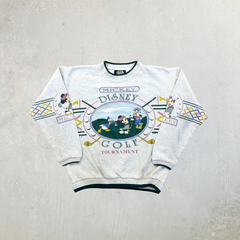 F- Vintage Disney Pro Mickey Disney Golf Tournament Graphic Crewneck sold by HG Vintage