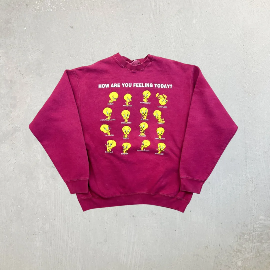 F- Vintage Looney Tunes Tweedy Birds How You Feeling Today Crewneck sold by HG Vintage