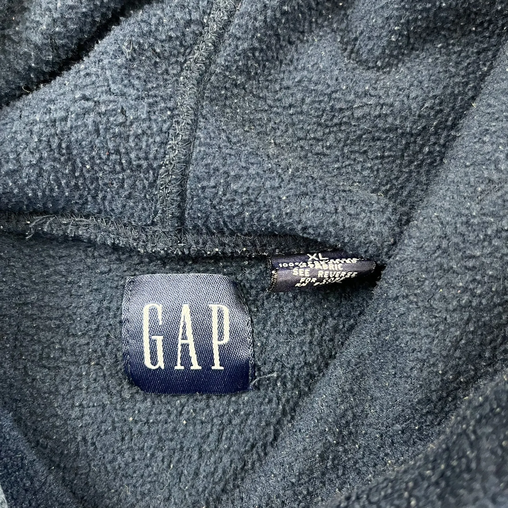 F- Gap Athletic Embroidered Text Polar Fleece Hoodie sold by HG Vintage product image thumbnail 3