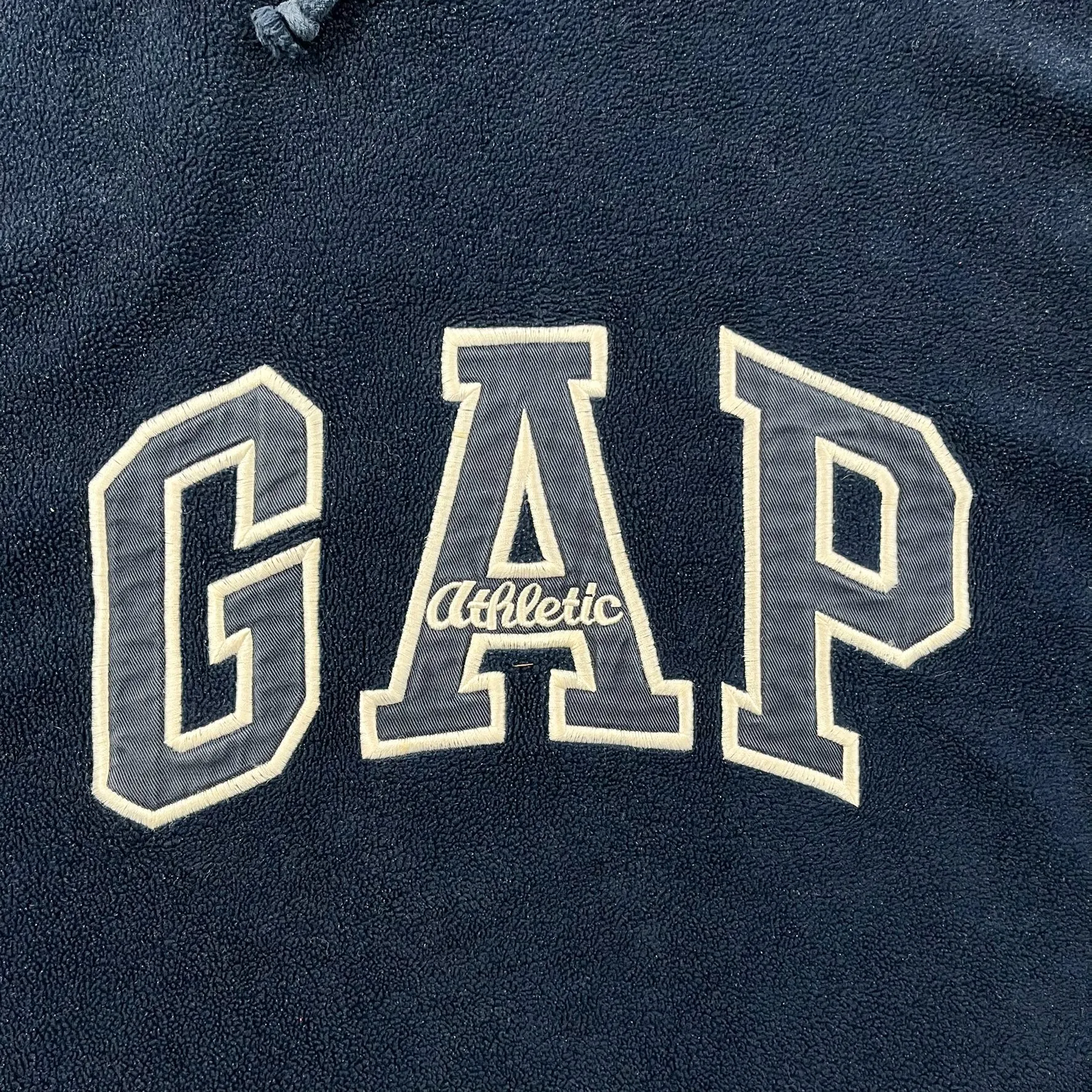 F- Gap Athletic Embroidered Text Polar Fleece Hoodie sold by HG Vintage product image thumbnail 2