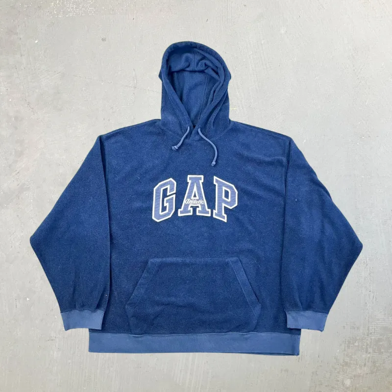 F- Gap Athletic Embroidered Text Polar Fleece Hoodie sold by HG Vintage