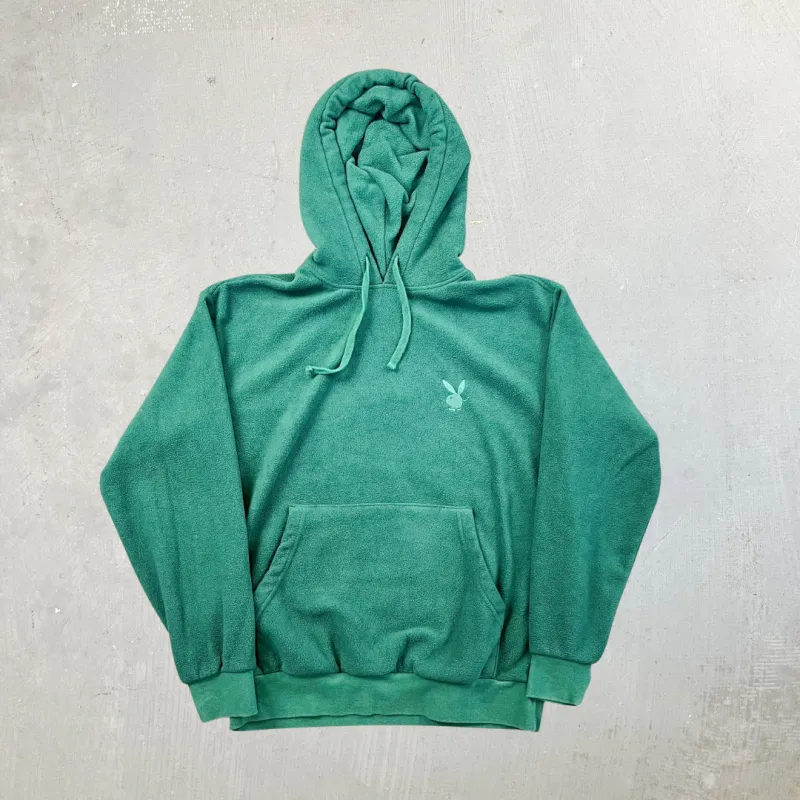 F- Playboy By Pacsun Embroidered Bunny Polar Fleece Hoodie sold by HG Vintage